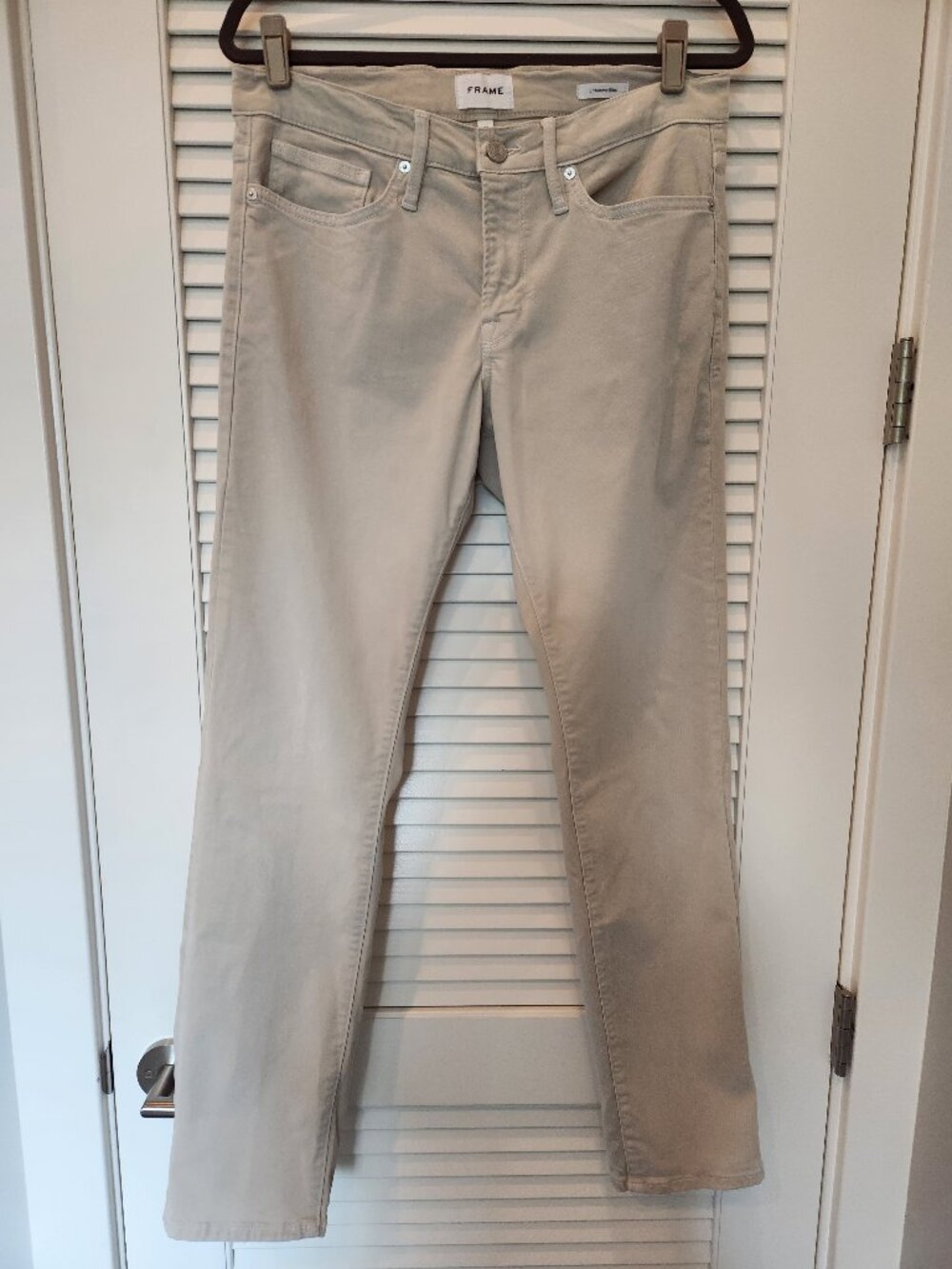 Frame L'Homme Slim Fit Five-Pocket Twill Pants - 32